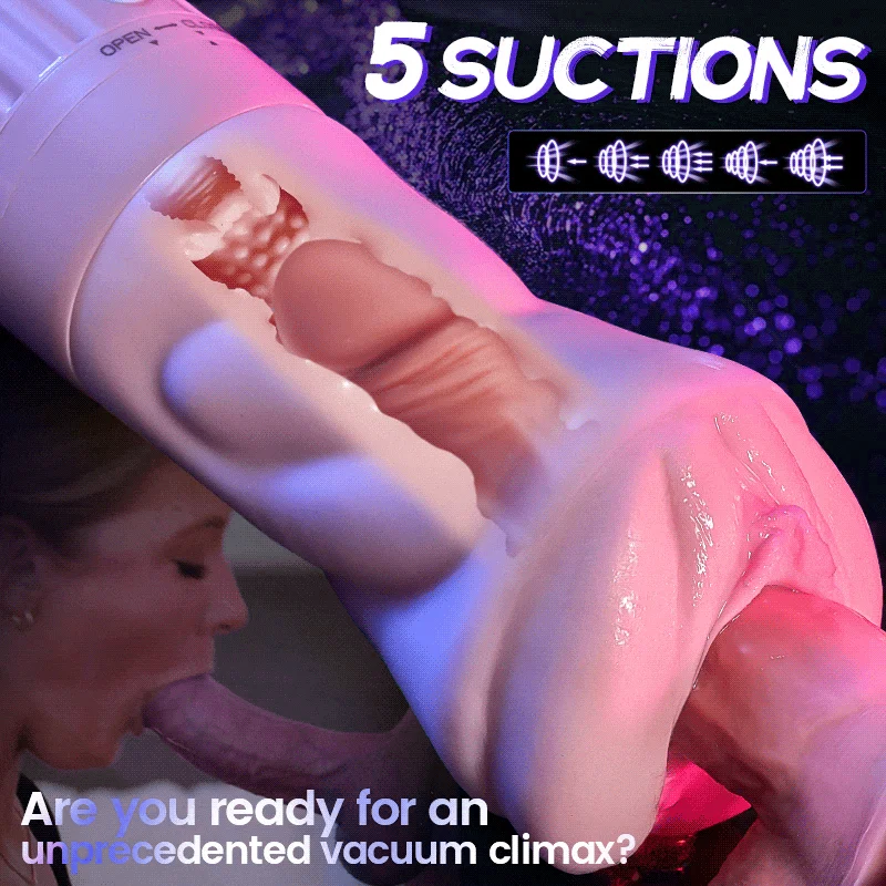 Beate - 5 Sucking & 10 Vibrating Vagina Masturbation Cup