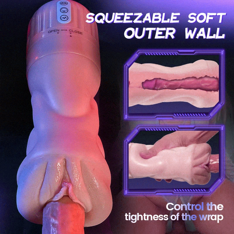 Beate - 5 Sucking & 10 Vibrating Vagina Masturbation Cup