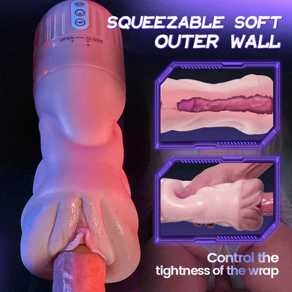 Beate - 5 Sucking & 10 Vibrating Vagina Masturbation Cup