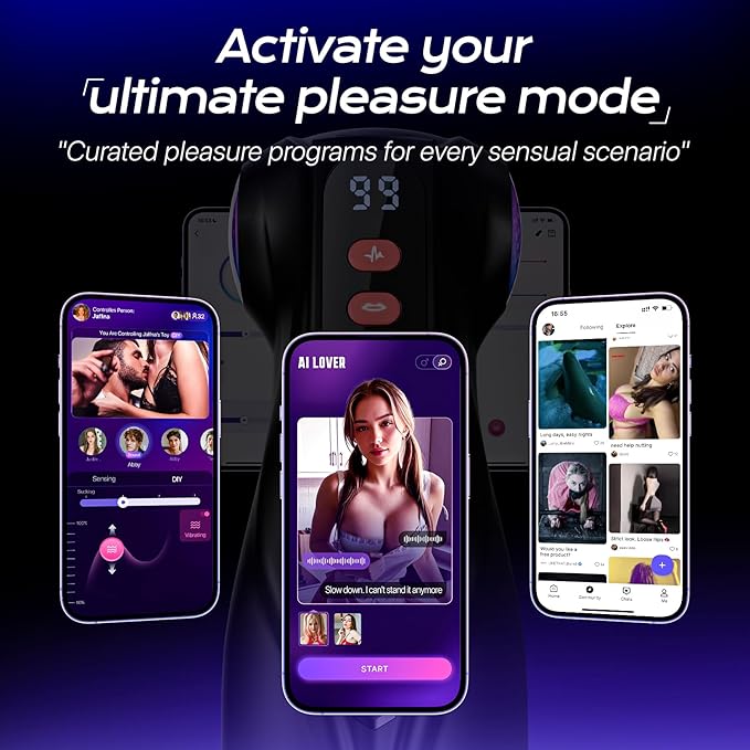3-Sleeves Pocket Pussy Penis Pump with 9 Sucking & 9 Vibrating Male Masturbator