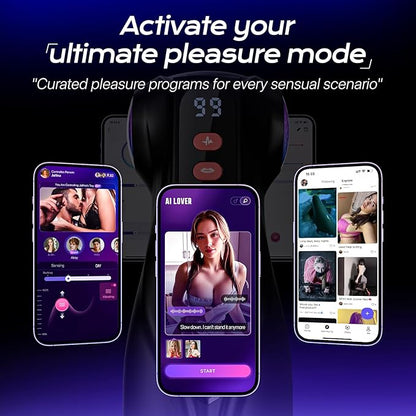3-Sleeves Pocket Pussy Penis Pump with 9 Sucking & 9 Vibrating Male Masturbator