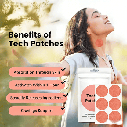 Tech Patches Metabolic Trio Bundle | 30 Patches Each – MB Patches + Berberine Patches + Unpuff Patches