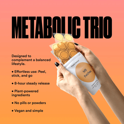 Tech Patches Metabolic Trio Bundle | 30 Patches Each – MB Patches + Berberine Patches + Unpuff Patches